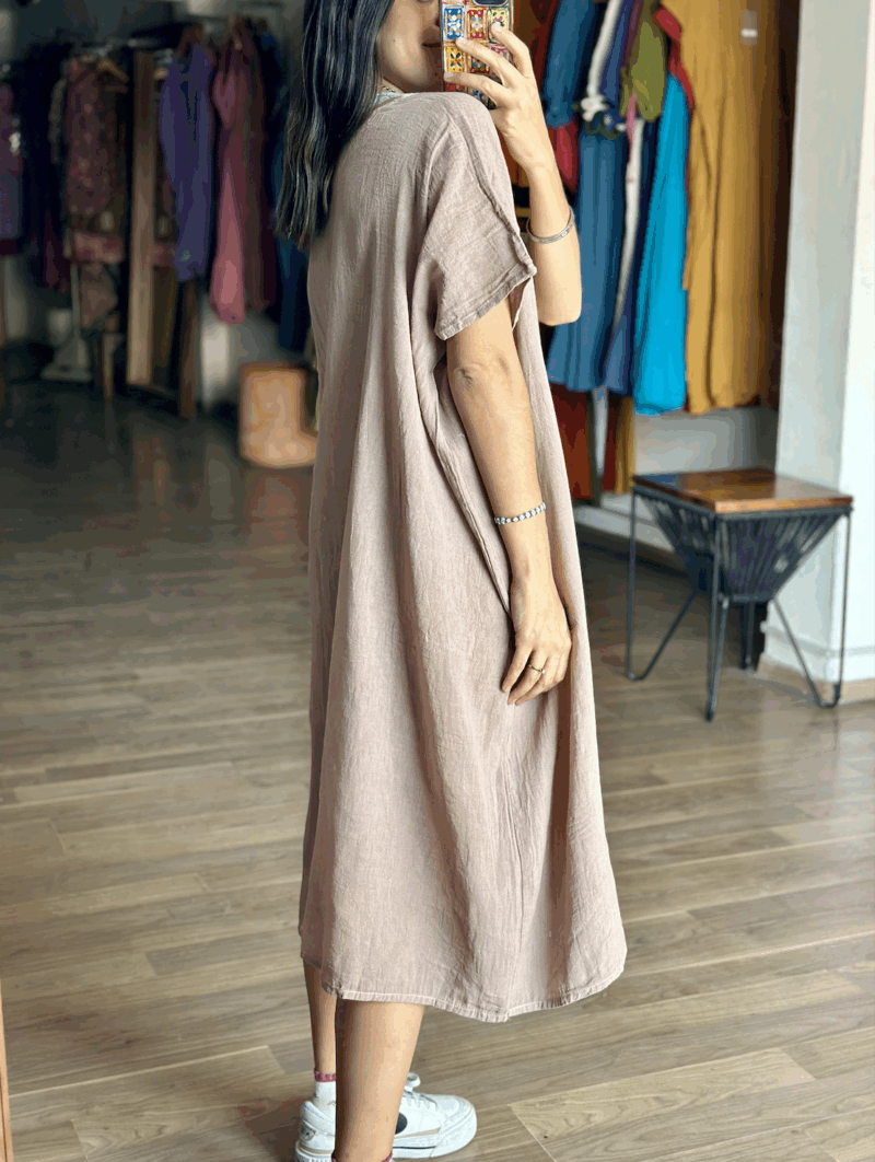 Vestido Colibrí Arena - Imagen 3